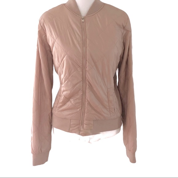 ROMEO & JULIET COUTURE Dusty Pink Bomber J… - Picture 3 of 11